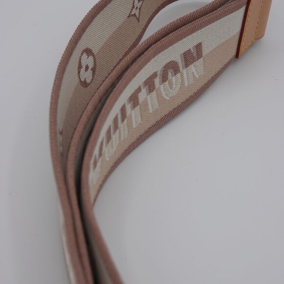 Louis Vuitton Guitar Nylon Strap Adjustable Taupe and Gold main image 3